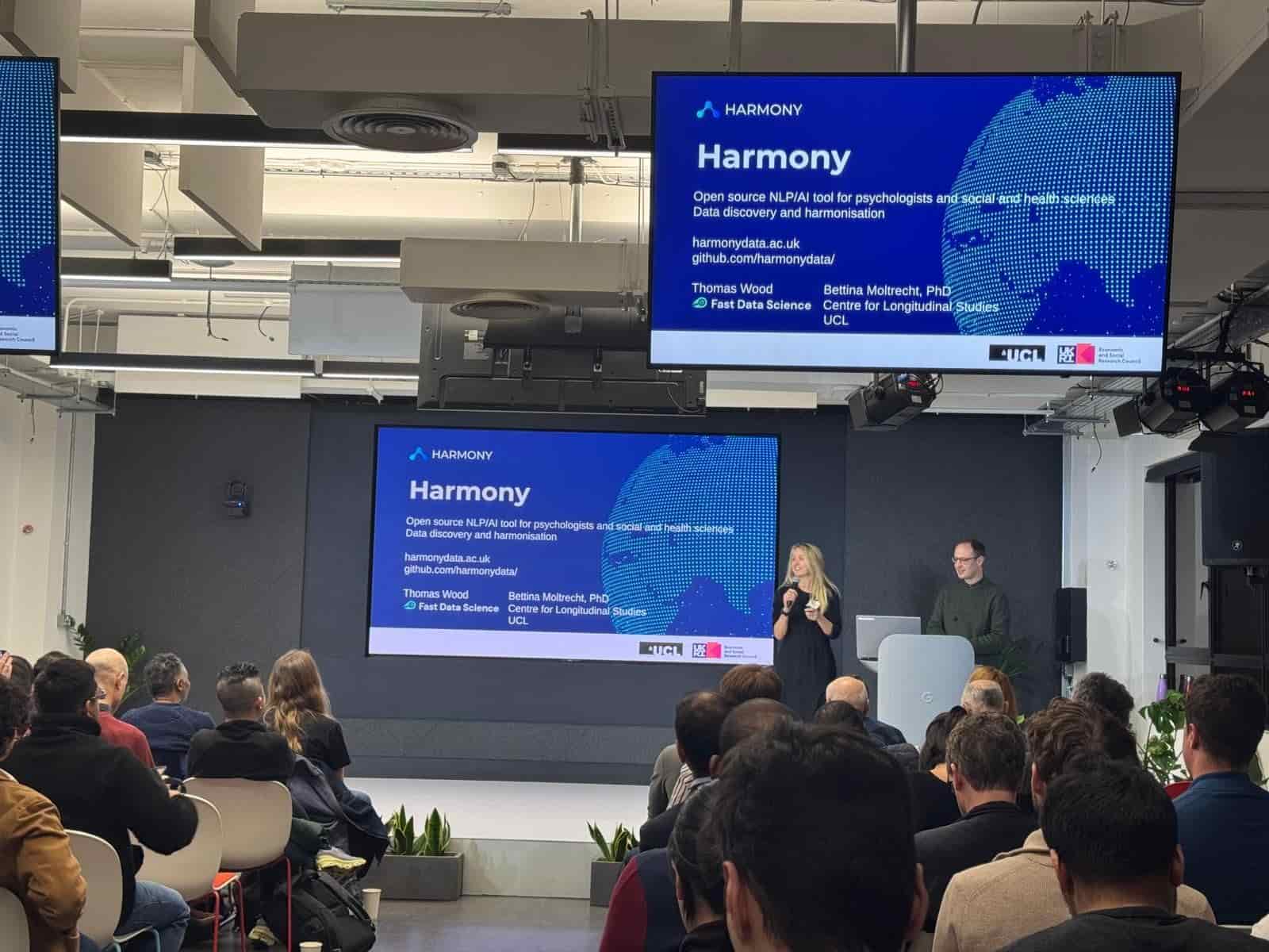 Harmony at GenAI and LLMs night at Google London